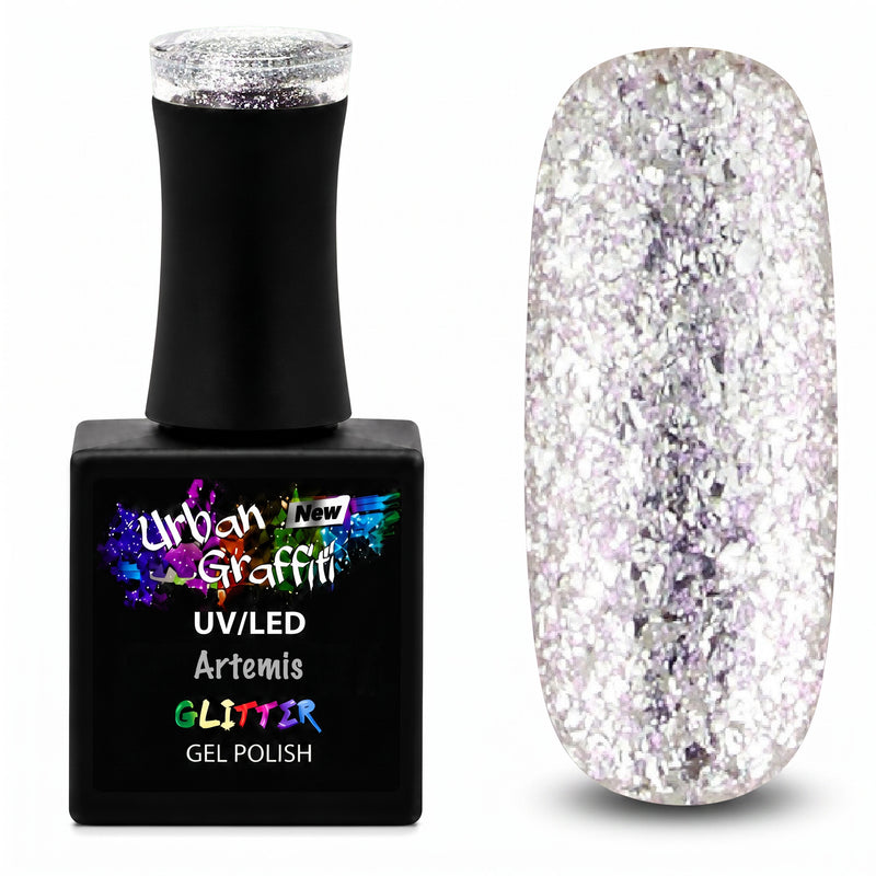 Artemis - UGGP-A0910 Urban Graffiti Laker tal-ġel glitter tal-fidda 15ml