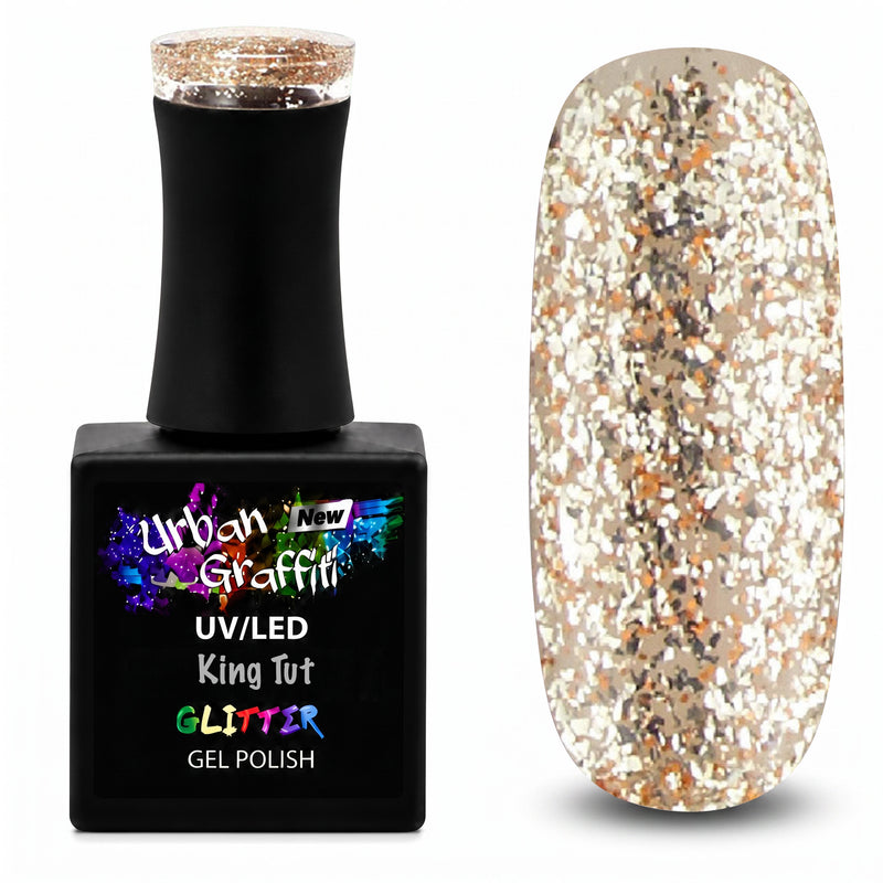 King Tut - UGGP-A0915 Urban Graffiti Ġell għall-Imsiemer Glitter Dehbi 15ml