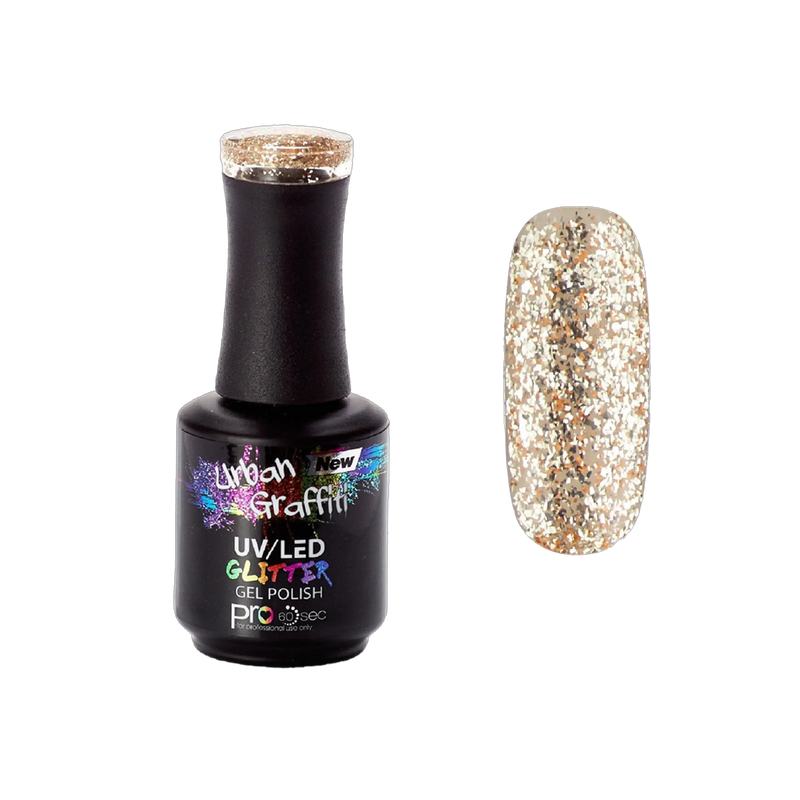 King Tut - UGGP-A0915 Urban Graffiti Ġell għall-Imsiemer Glitter Dehbi 15ml